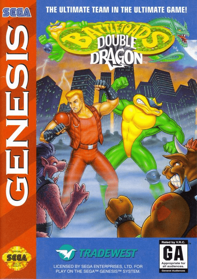 Battletoads and Double Dragon The Ultimate Team box art for Sega Genesis